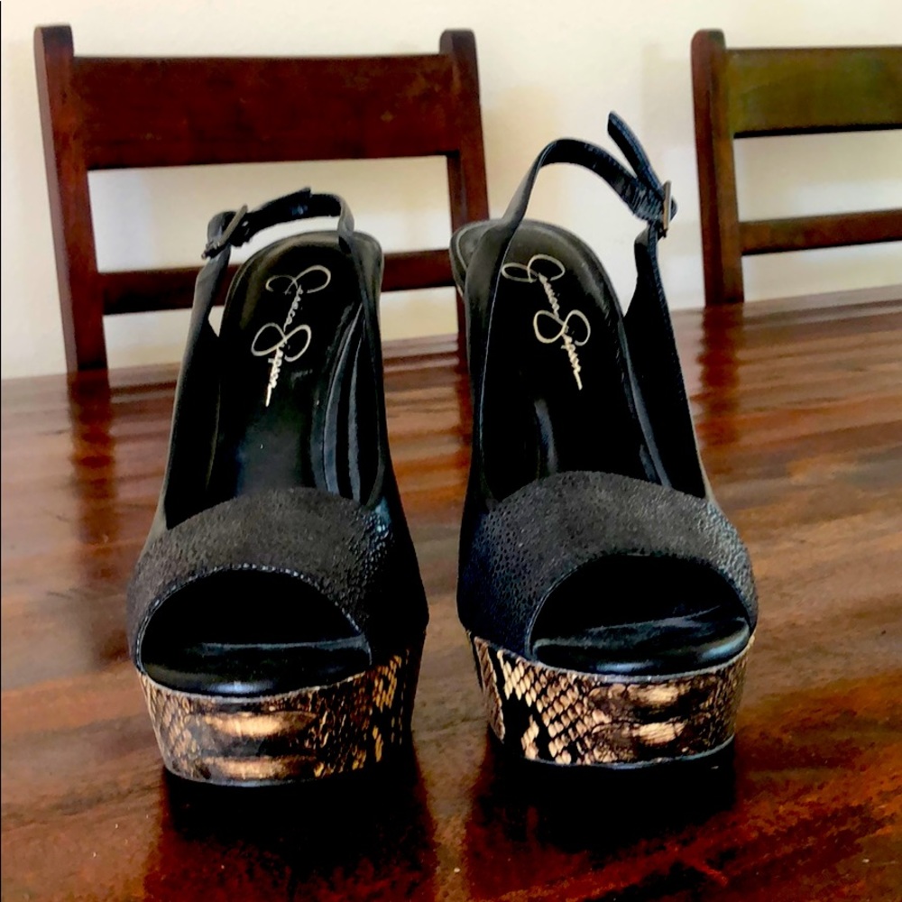 Jessica Simpson Black High Heels
